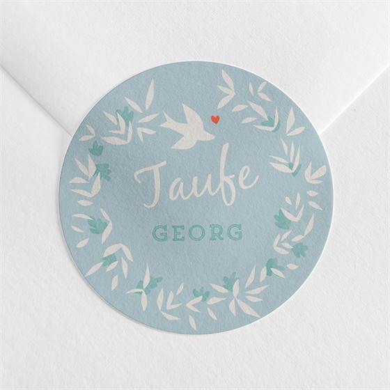 Aufkleber Taufe tauftaube