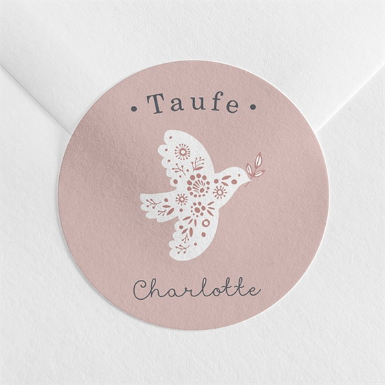 Aufkleber Taufe Friedenstaube