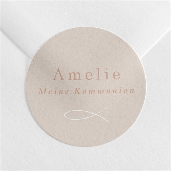 Aufkleber Kommunion Goldener Fisch ref.N360478