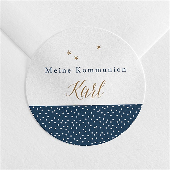 Aufkleber Kommunion Sternenhimmel