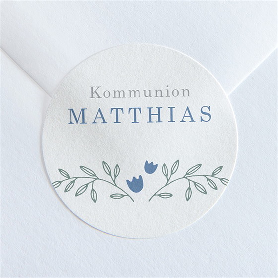 Aufkleber Kommunion Meine Kleidchen