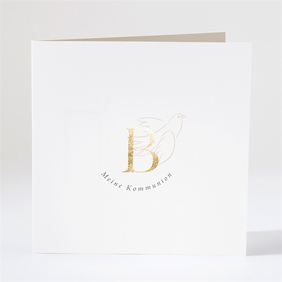 Dankeskarte Kommunion Das Sakrament - Gold ref.N46164