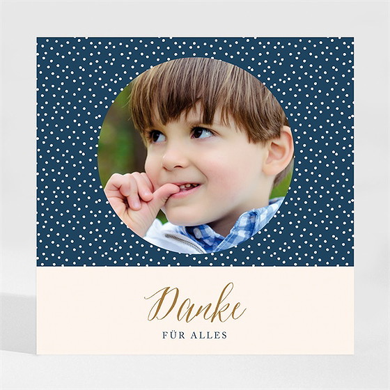 Dankeskarte Kommunion Sternenhimmel - Magnet