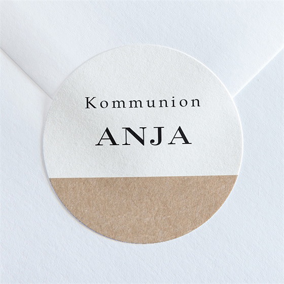 Aufkleber Kommunion Elegante Kommunion