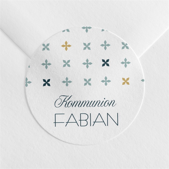 Aufkleber Kommunion Geometrische Blumenmotive ref.N360980