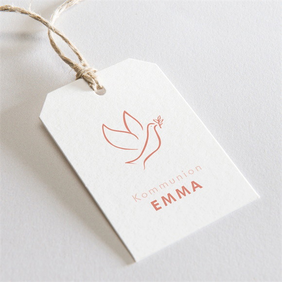 Geschenkanhänger Kommunion Taube ref.N291242