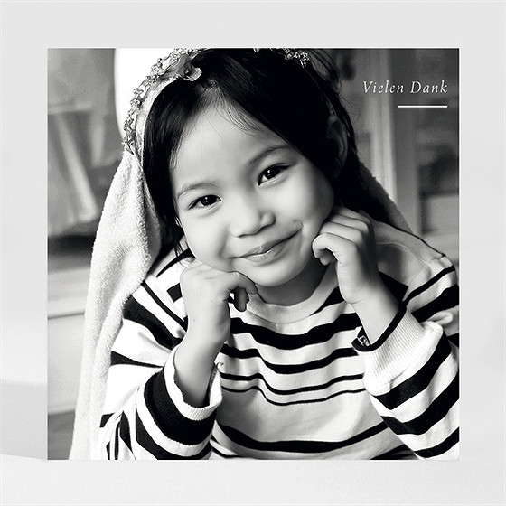 Dankeskarte Kommunion Zarte Malerei - Magnet