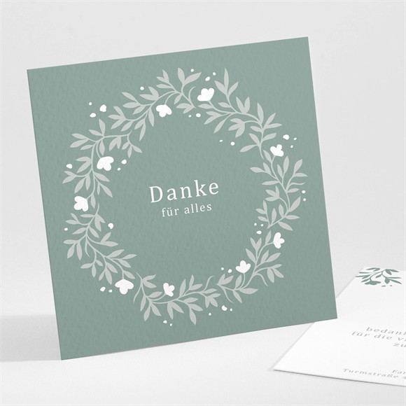 Dankeskarte Kommunion Smaragdprägung ref.N301399