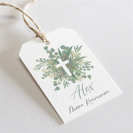 Geschenkanhänger Kommunion Anmut