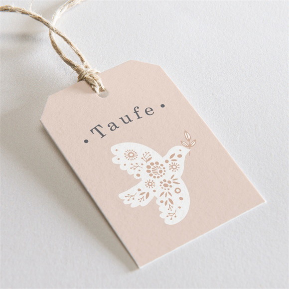 Geschenkanhänger Taufe Friedenstaube ref.N291204