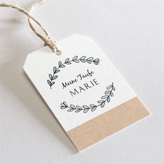 Geschenkanhänger Taufe Kleines Programm