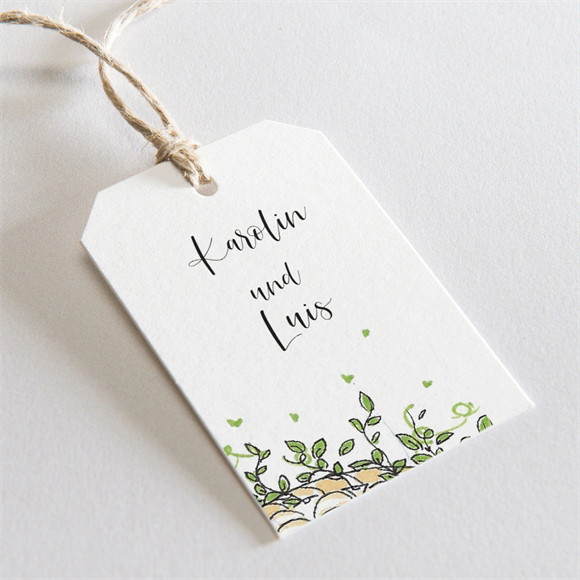 Geschenkanhänger Hochzeit Landkunstliebe ref.N291104