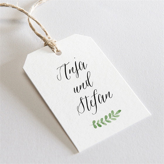 Geschenkanhänger Hochzeit Blumenwiese