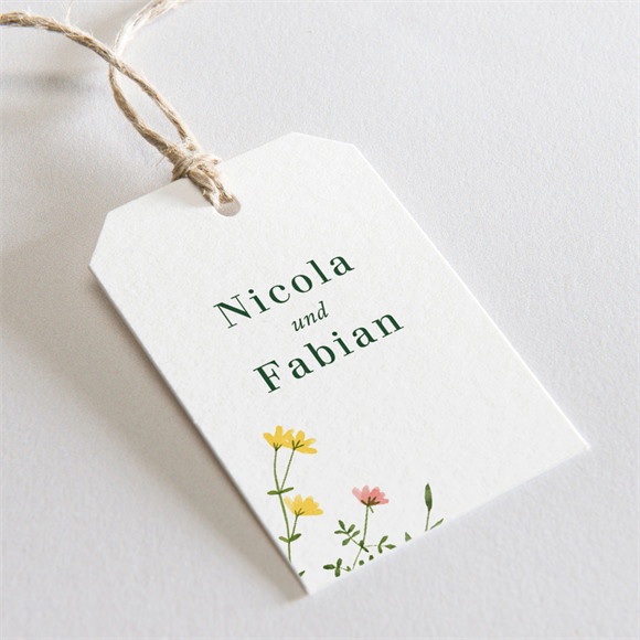 Geschenkanhänger Hochzeit Wilde Blumen ref.N291168