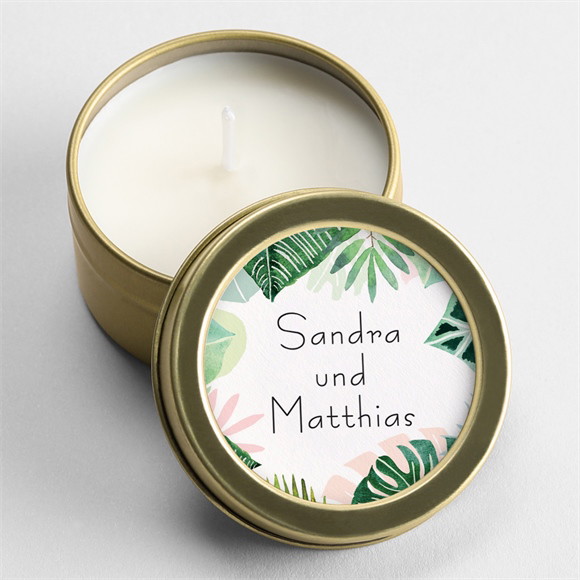 Kerze Hochzeit Dschungel ref.N360675