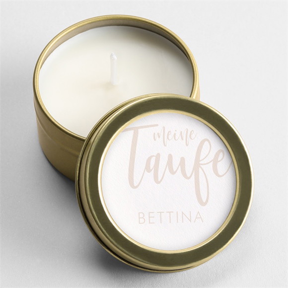 Kerze Taufe Kupfer Schrift ref.N360372