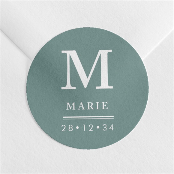 Aufkleber Taufe Initial ref.N360423