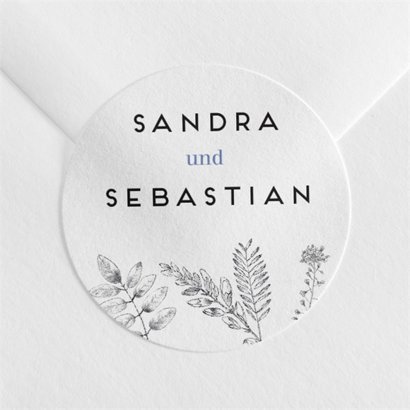 Aufkleber Hochzeit Herbarium ref.N3601081