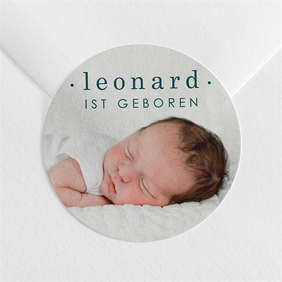 Sticker Geburt Smaragd