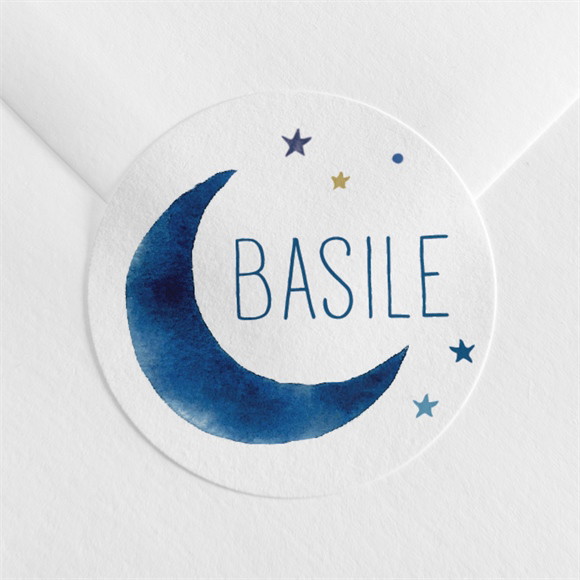 Sticker Geburt Sternenhimmel Blau ref.N3601005