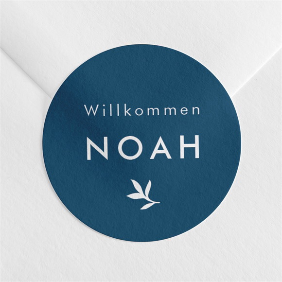 Sticker Geburt Geprägter Blumenkranz ref.N360987