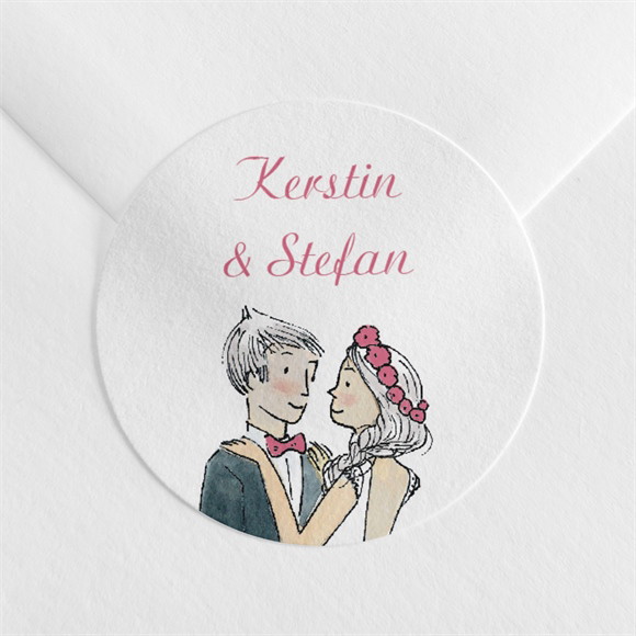 Aufkleber Hochzeit Hochzeitspaar ref.N3601075