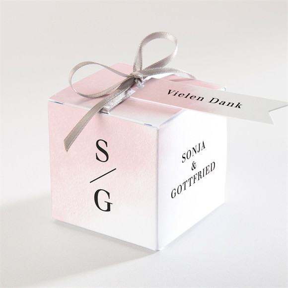 Geschenkbox Hochzeit Schwarz und Pastell ref.N340313