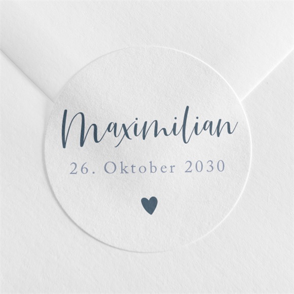 Sticker Geburt Magnetkarte Kleines Herz ref.N3601109