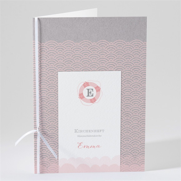 Kirchenheft Taufe Matrose in Rosa ref.N491130