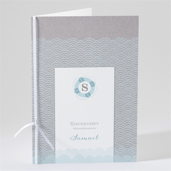 Kirchenheft Taufe Matrose in Blau ref.N491131