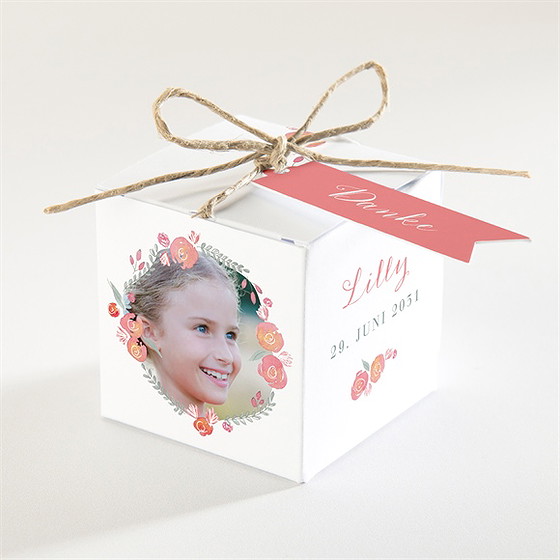 Geschenkbox Kommunion Aquarellkranz