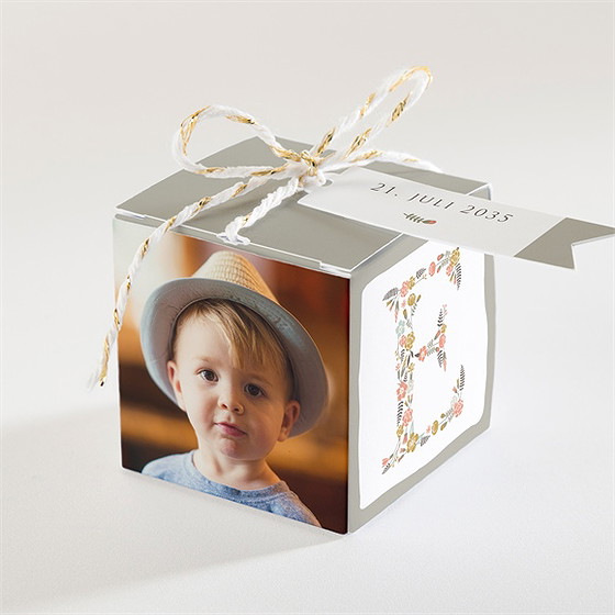 Geschenkbox Kommunion Blumensignatur