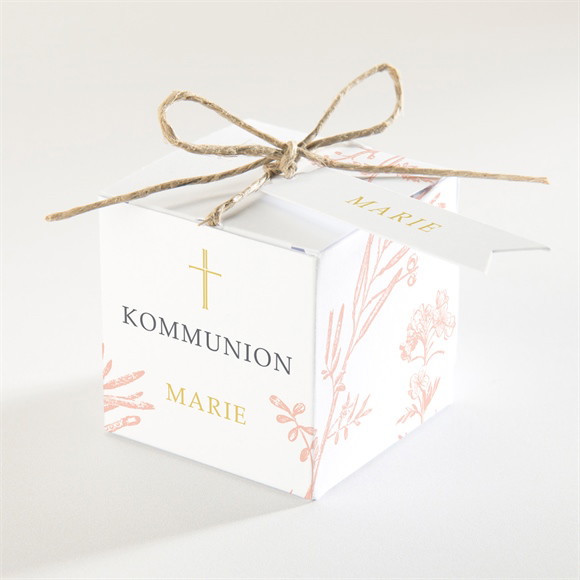 Geschenkbox Kommunion Pflanzendrucke ref.N340267
