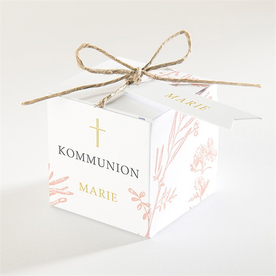 Geschenkbox Kommunion Pflanzendrucke