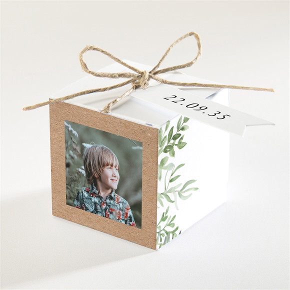 Geschenkbox Kommunion Pflanzenillustration ref.N340254