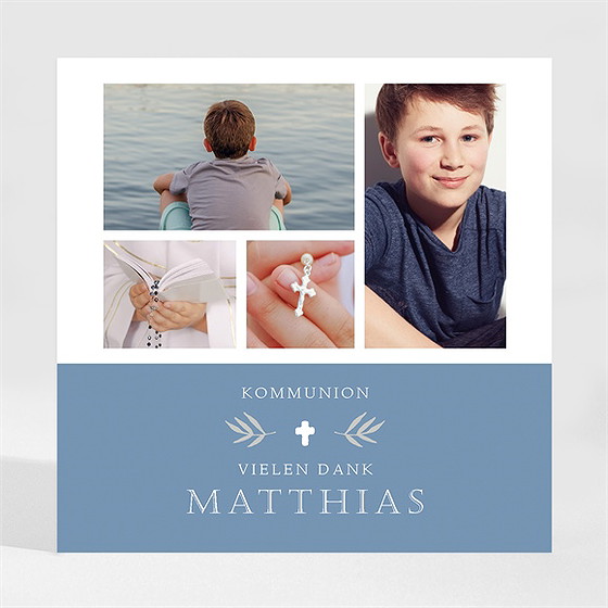 Dankeskarte Kommunion Vergiss Mich Nicht - Magnet