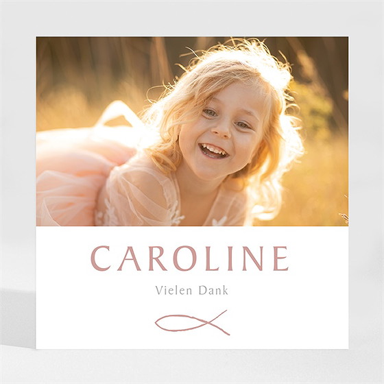 Dankeskarte Kommunion Schöner Iktus - Magnet