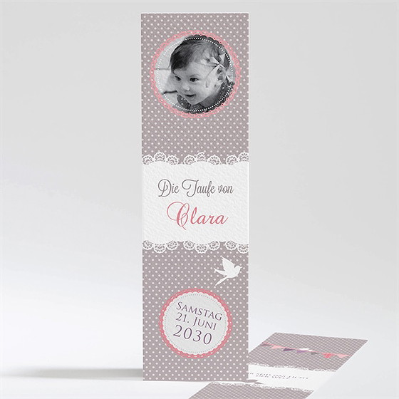 Andenken Taufe vogelgesang mädchen