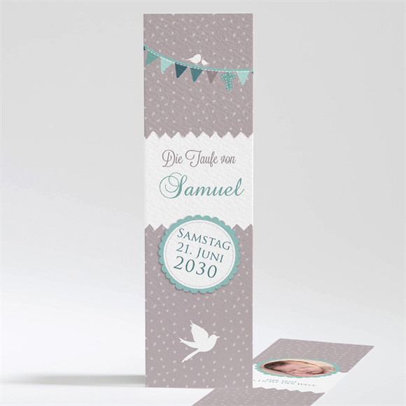 Andenken Taufe Vogelgesang Junge ref.N201261