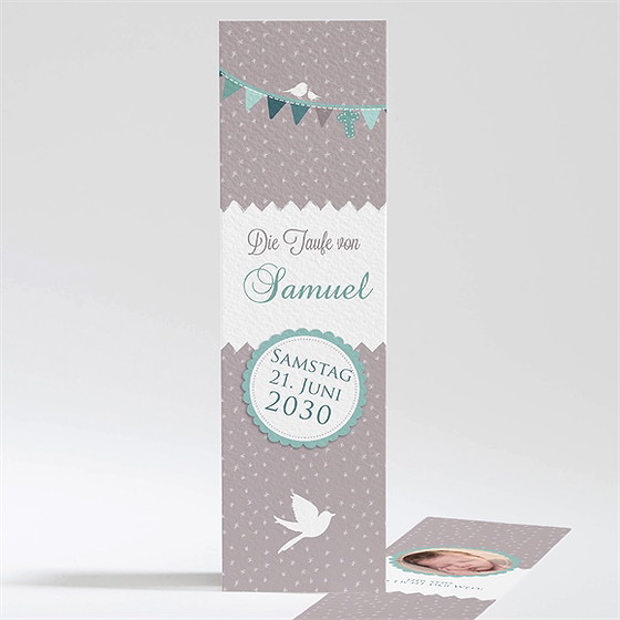 Andenken Taufe Vogelgesang Junge