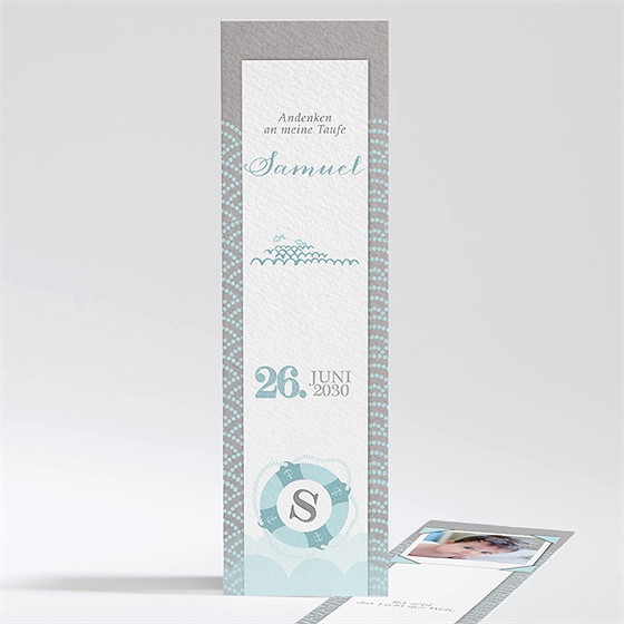 Andenken Taufe Matrose In Blau