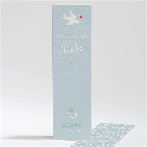 Andenken Taufe Tauftaube