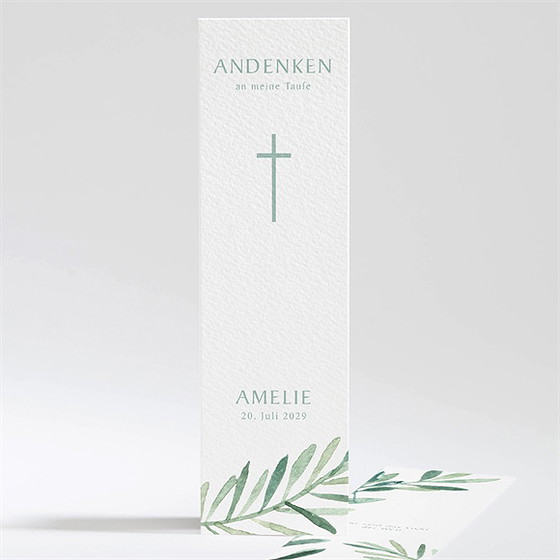 Andenken Taufe Runder Blumenkranz