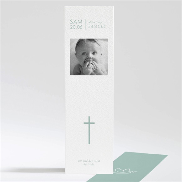 Andenken Taufe Silbertaube ref.N20167