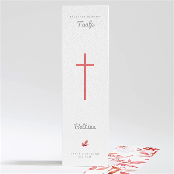 Andenken Taufe Pflanzenschmuck Rot ref.N20168