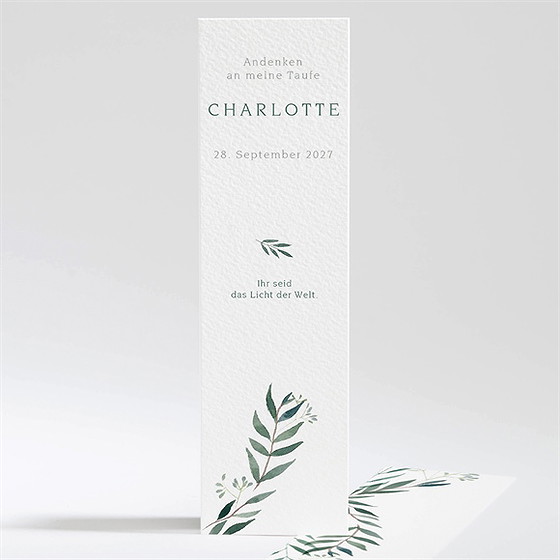 Andenken Taufe Pflanzenschmuck