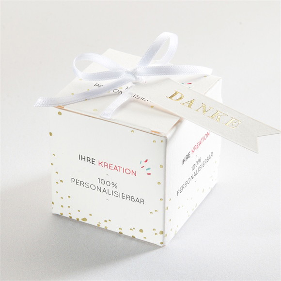 Geschenkbox Taufe Blanco-Geschenkbox - Gold ref.N340400