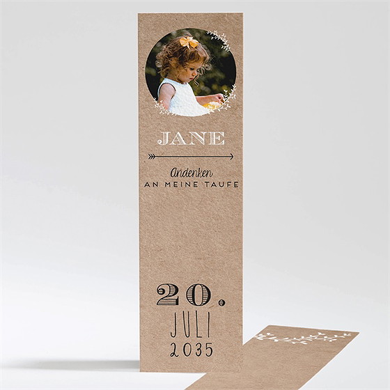 Andenken Taufe Taufe In Kraftpapier