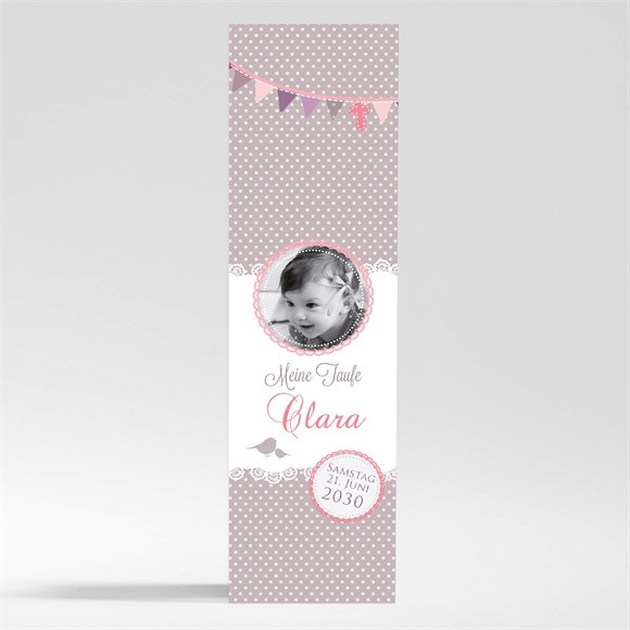 Andenken Taufe Vogelgesang Mädchen - Magnet ref.N200402