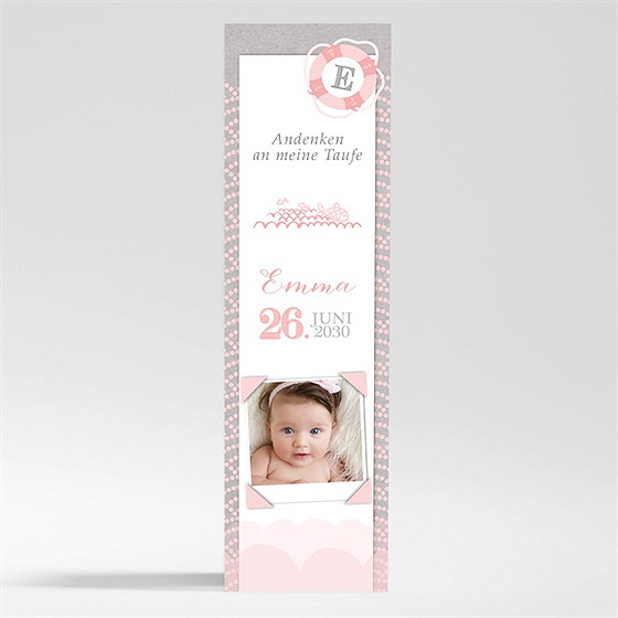 Andenken Taufe Matrose In Rosa - Magnet